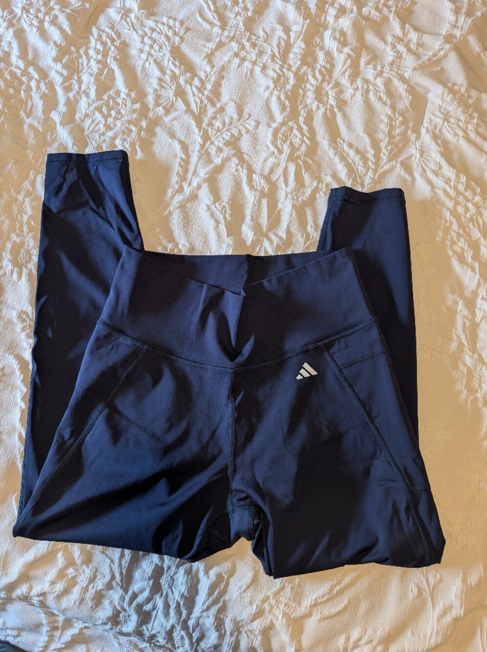 Adidas Navy Blue Performance Leggings